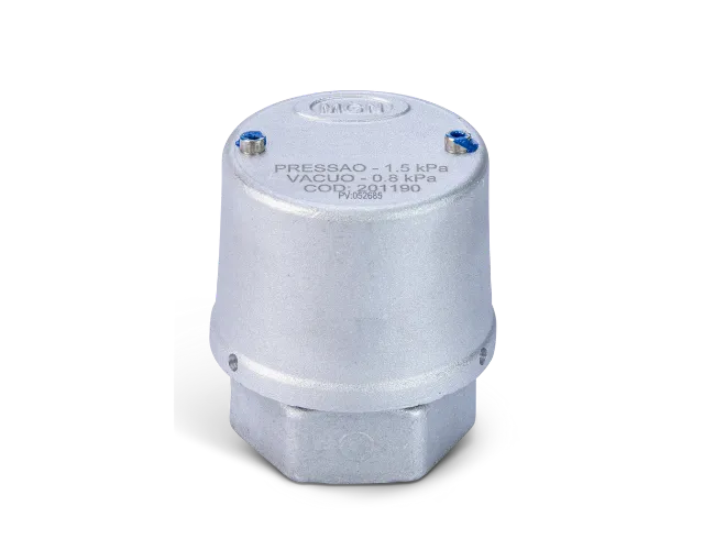 Válvula Pressão e Vácuo BTFlex - vista frontal