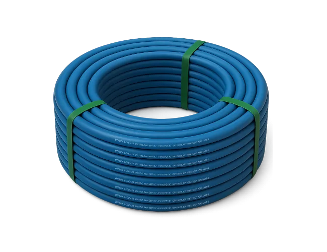 tubulação pead azul pe100 btflex saneamento água ramal