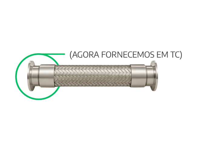 Flexível Hidráulico sem rosca BTFlex - conexão em TC